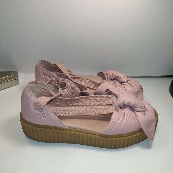 Puma Fenty by Rihanna Shoes - Puma Fenty by Rihanna Bow Ballet Creeper Sandals Shoes Women's sz 7.